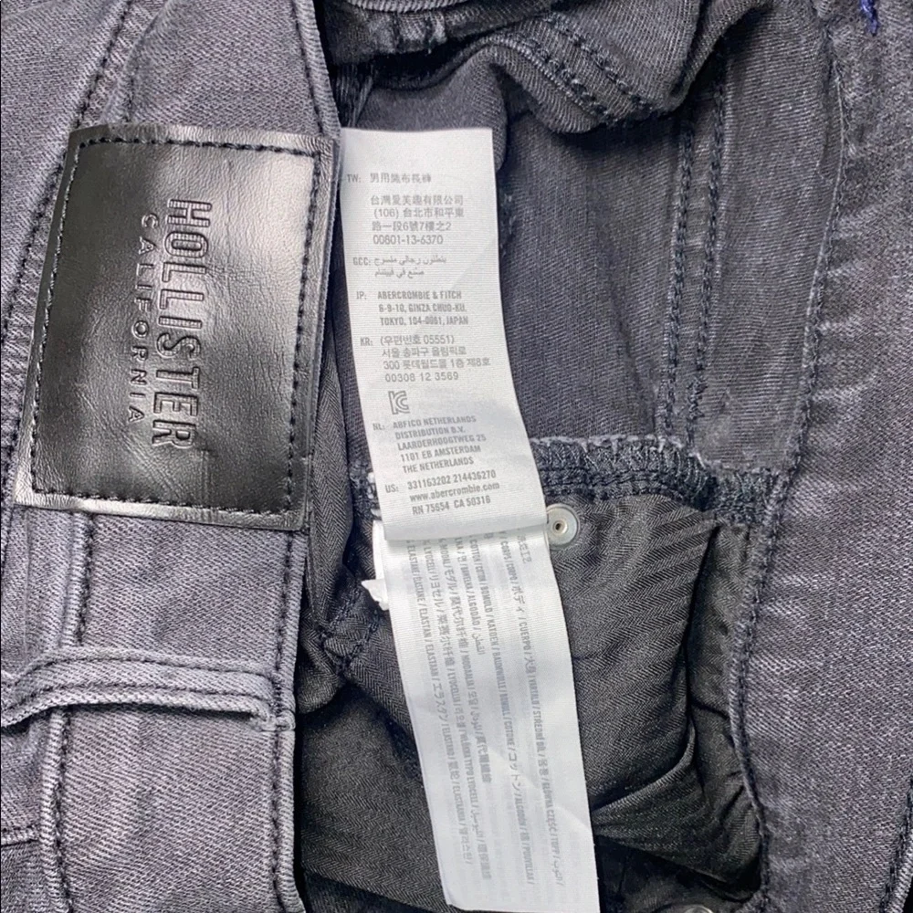 Hollister Black Skinny Jeans Advanced Stretch Fit